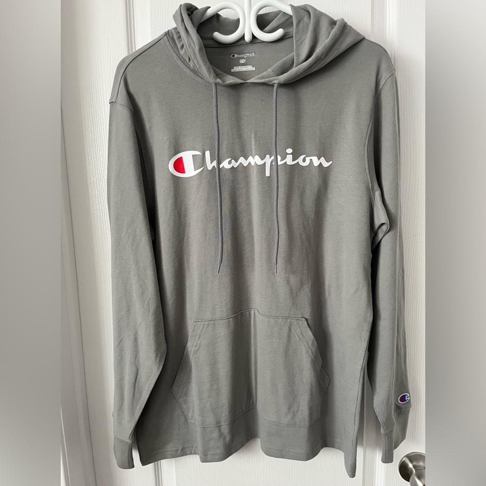 NWT CHAMPION Lightweight Hooded Top Grey | Small | - Picture 2 of 8